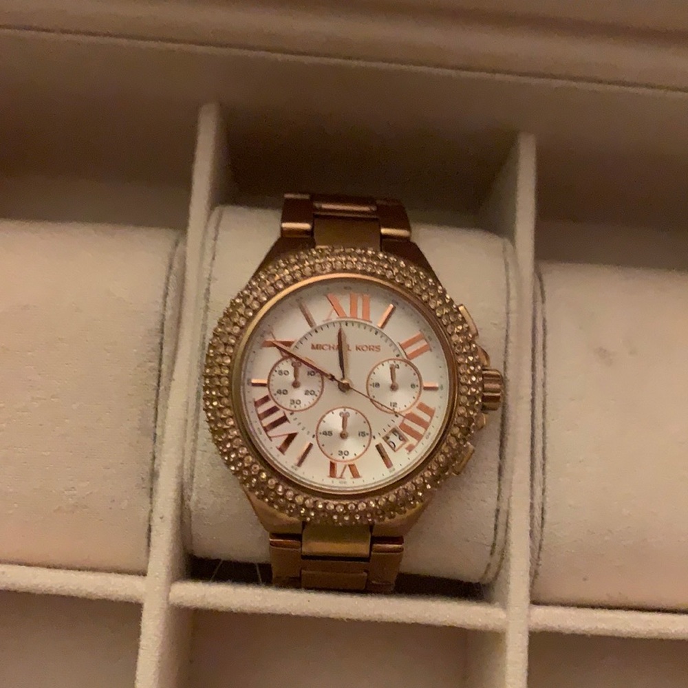 Rose gold Michael Kors watch